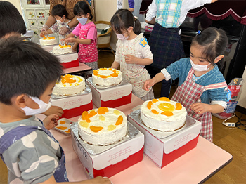 卒園遠足、じゃがいも植え、鮭放流、お別れ会